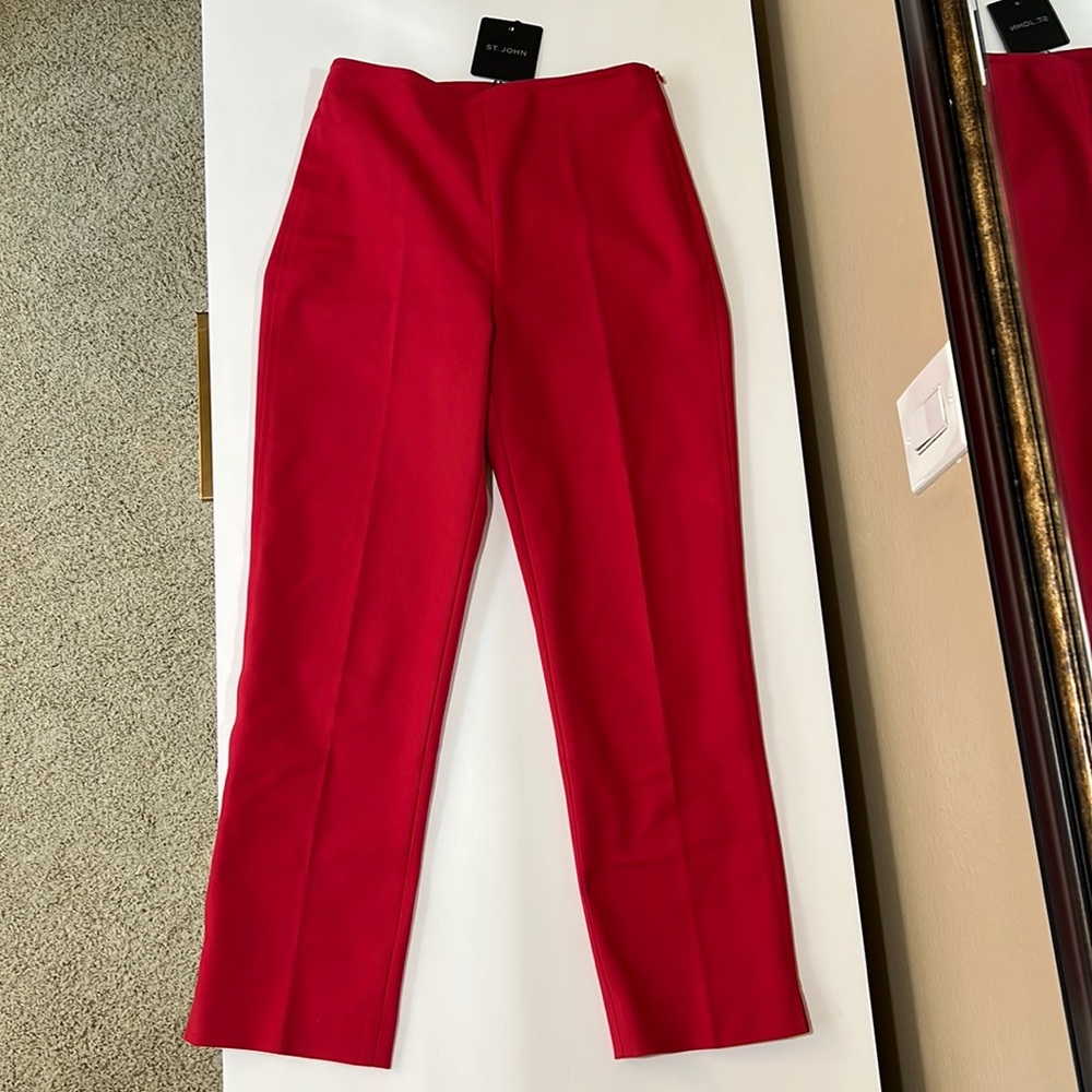 St.John red pants Size: 0